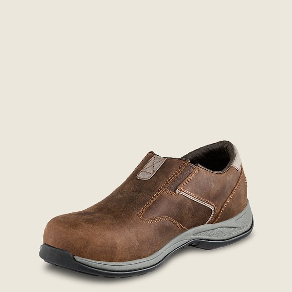 Red Wing Slip-On Hombre Marrom - Comfortpro - Safety Toe - 692-GTNLJI